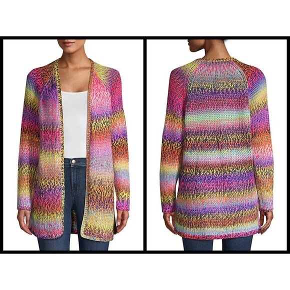 💕WILDFOX💕 Aspen Cardigan ~ Multi Colored Rainbow - Picture 7 of 16